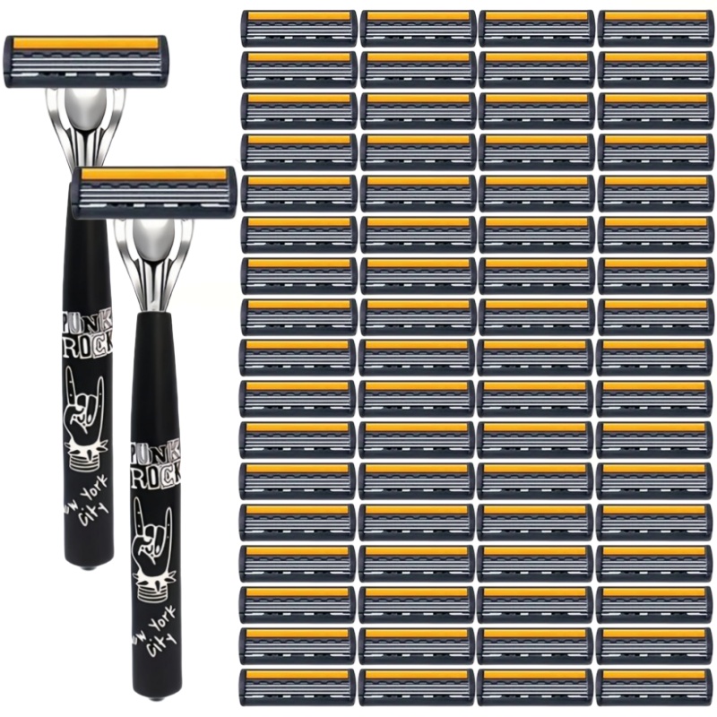 Safety Razor Handle - Pisau Cukur Manual Profesional dengan Gagang
