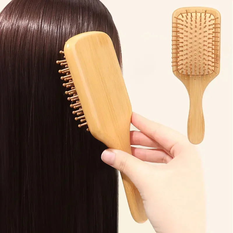 Bamboo Toothbrush - Sisir Pijat Kulit Kepala dari Kayu