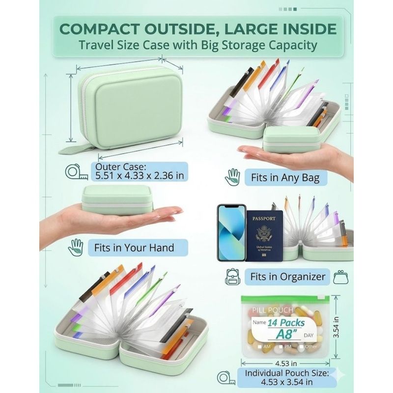 7/14 Kotak Penyimpanan Obat Mi - Reusable Bag ulasan dan harga