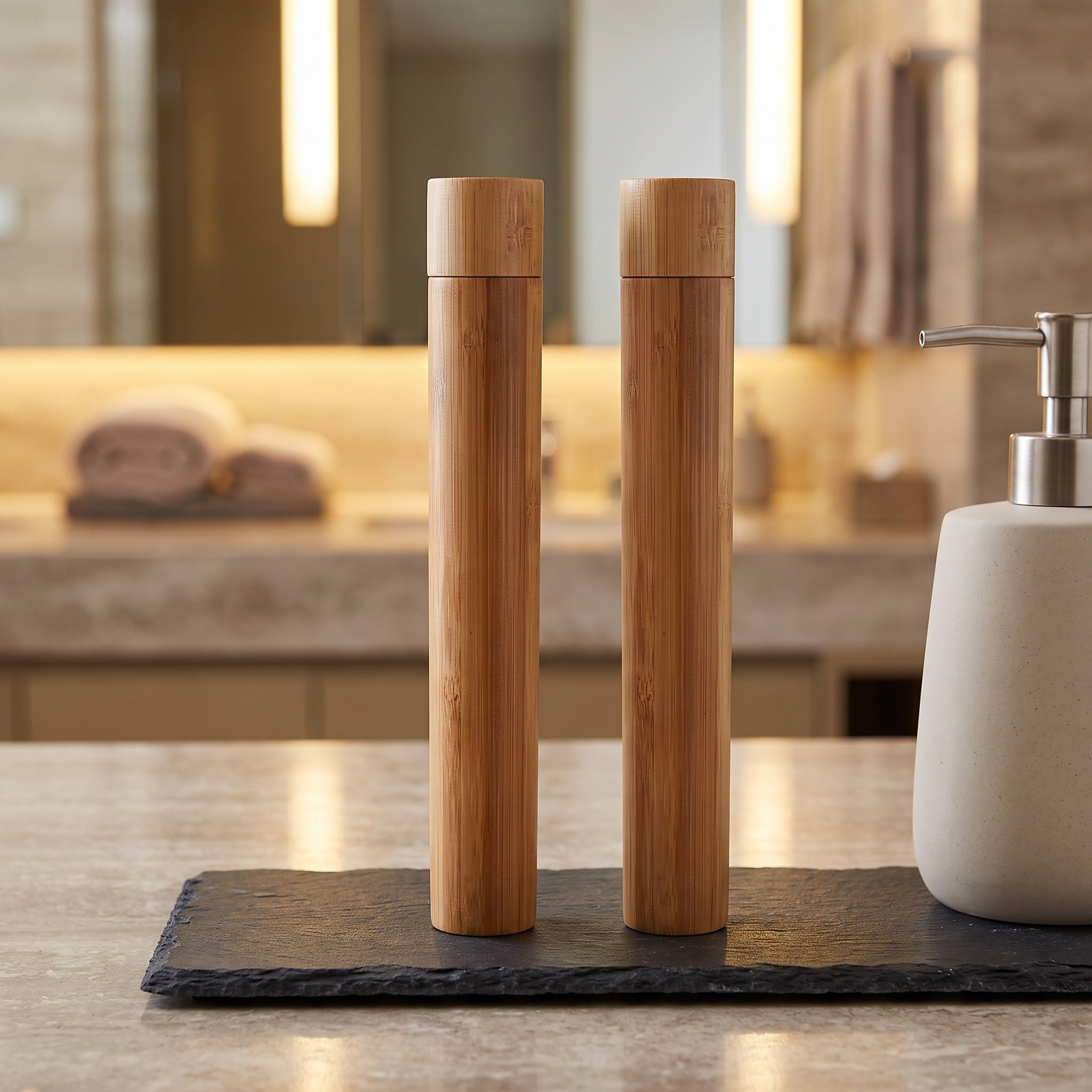 4 Buah Wadah Sikat Gigi Portab - Bamboo Toothbrush ulasan dan harga