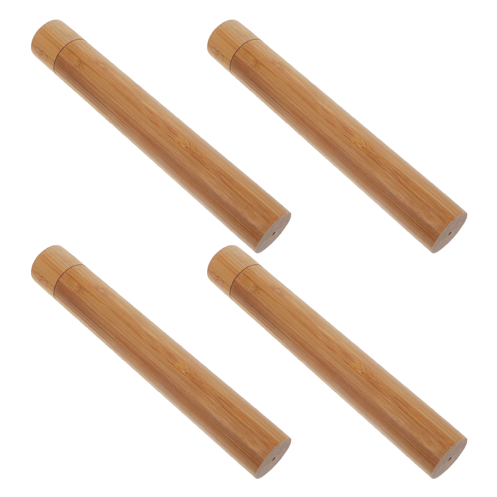4 Buah Wadah Sikat Gigi Portab - Bamboo Toothbrush ulasan dan harga